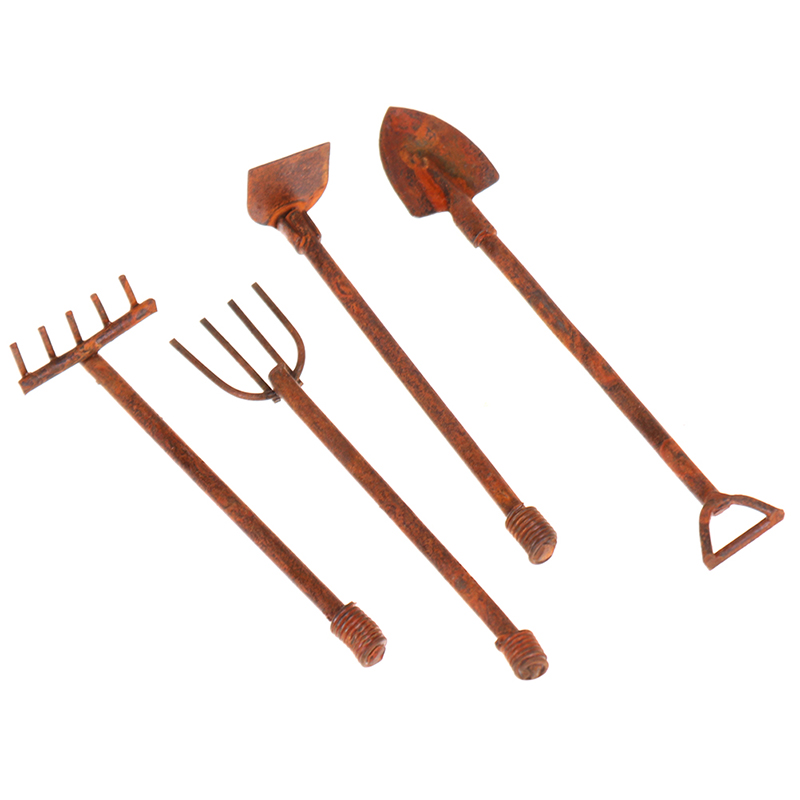 Gardening Tools - Set di 4 Attrezzi da Giardinaggio