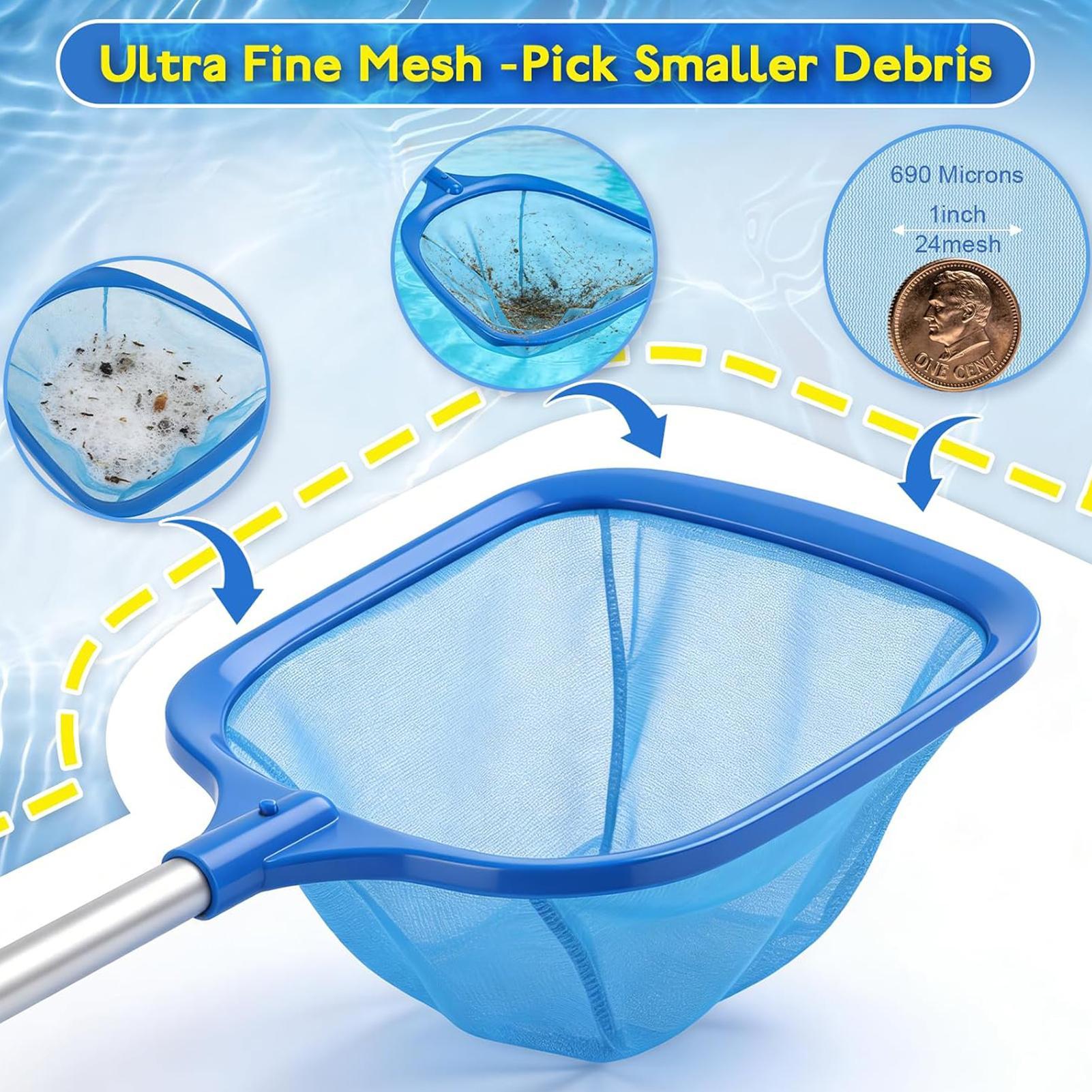 Gardening Tools Rake - Rete skimmer per piscina, strumento a