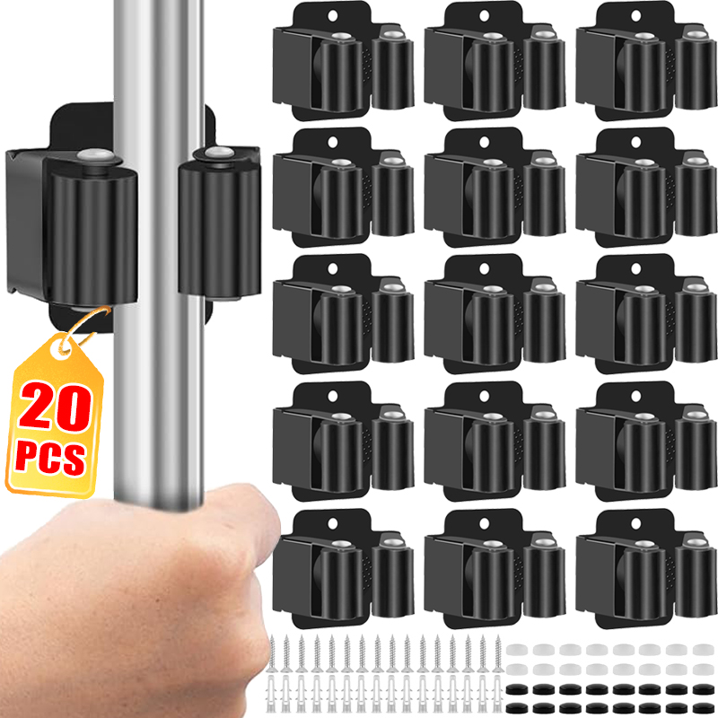 Gardening Tools Rack - Supporto per Scopa in Acciaio Inox