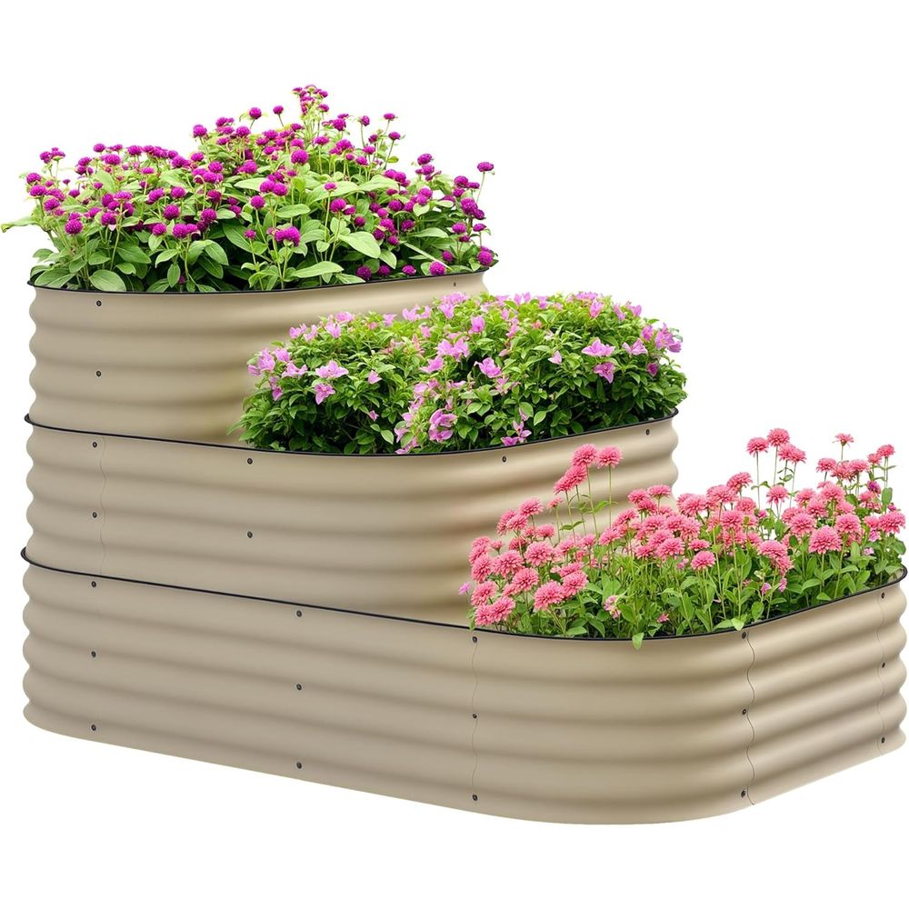 Raised Bed Planter Box - Fioriera rialzata a 3 livelli in