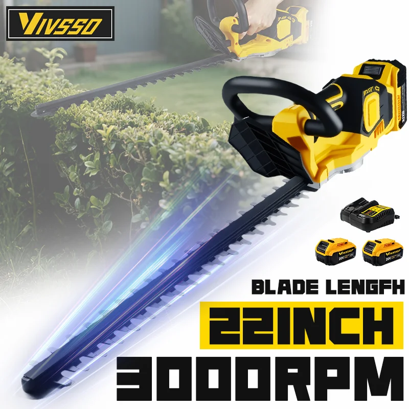 Gardening Tools Rake - VIVSSO Cordless Elettrico Tagliasiepi Tosaerba Per