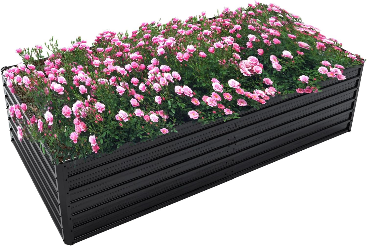 Raised Bed Planter Box - Fioriera Rialzata Zincata 8x4x2ft per Esterni,