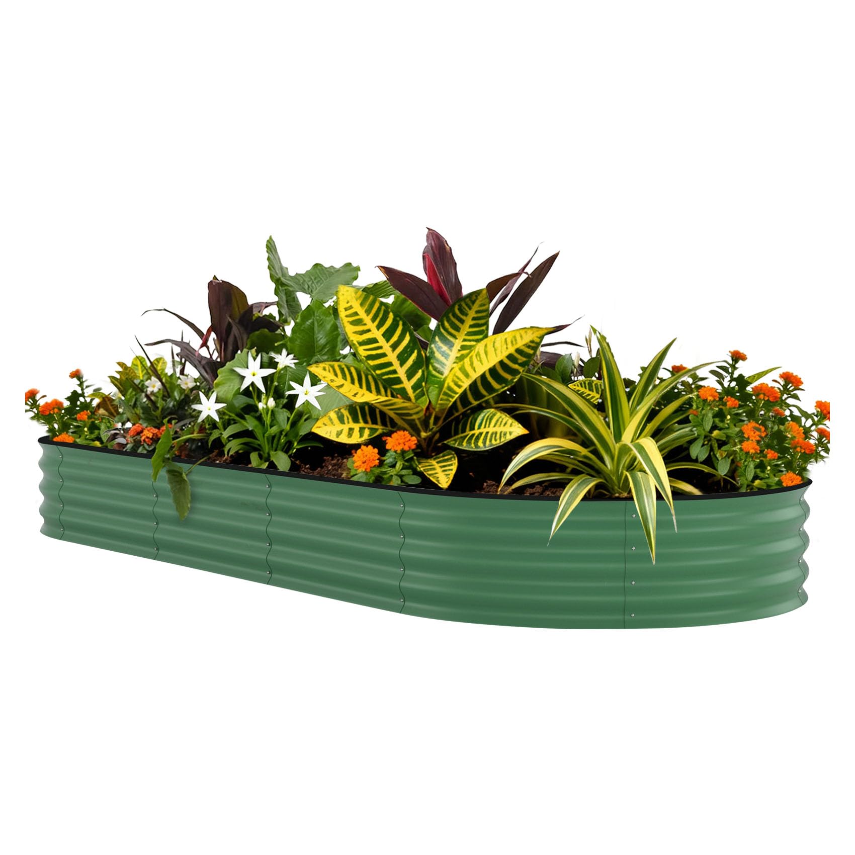 Raised Bed Planter Box - Fioriera Rialzata in Metallo Zincato 8x4x1.5