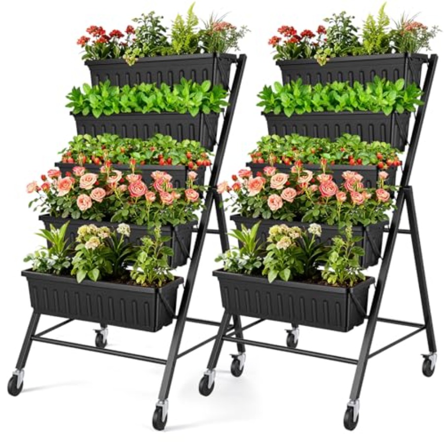 Raised Bed Planter Box - Set di 2 Fioriere Verticali Rialzate