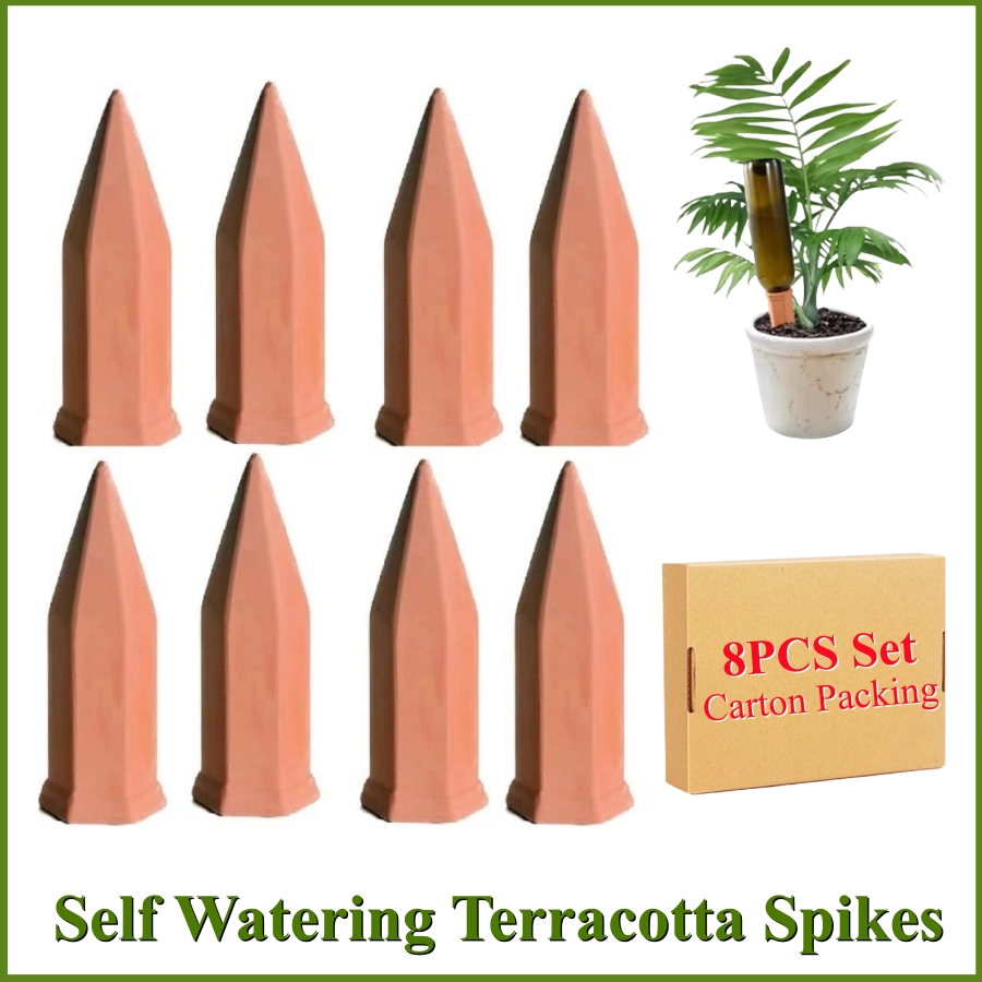 Gardening Tools Kit For Home Garden - 8 punte di terracotta con irrigazione