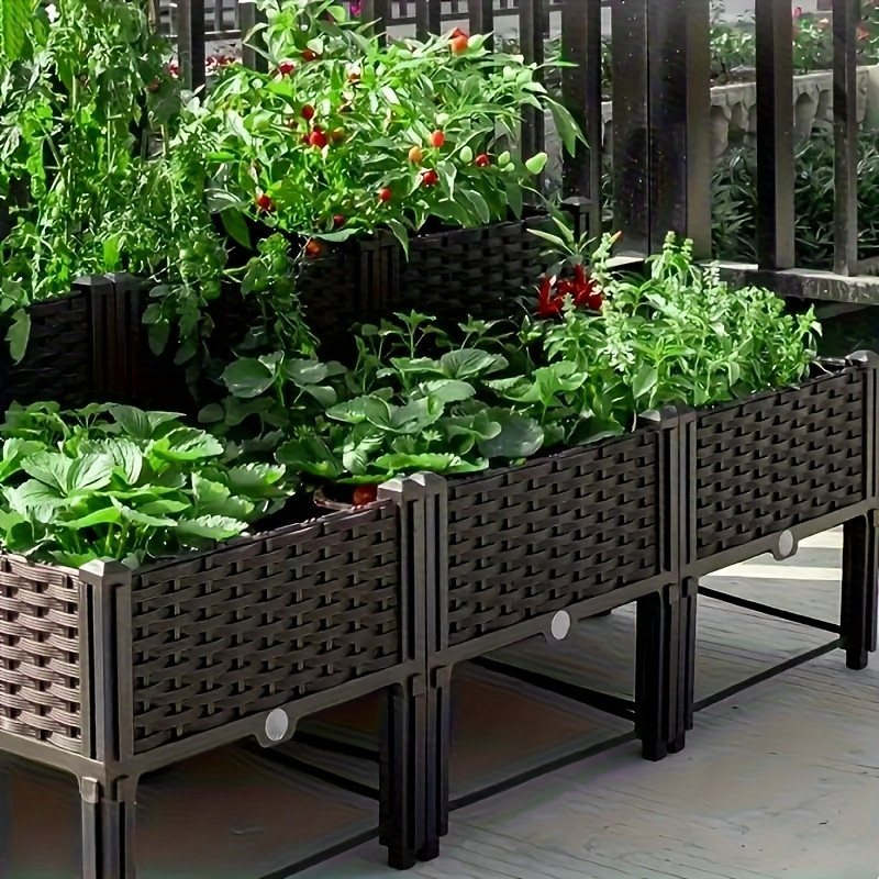 Raised Bed Planter Box - Fioriera Rialzata da Giardino, Contenitore per
