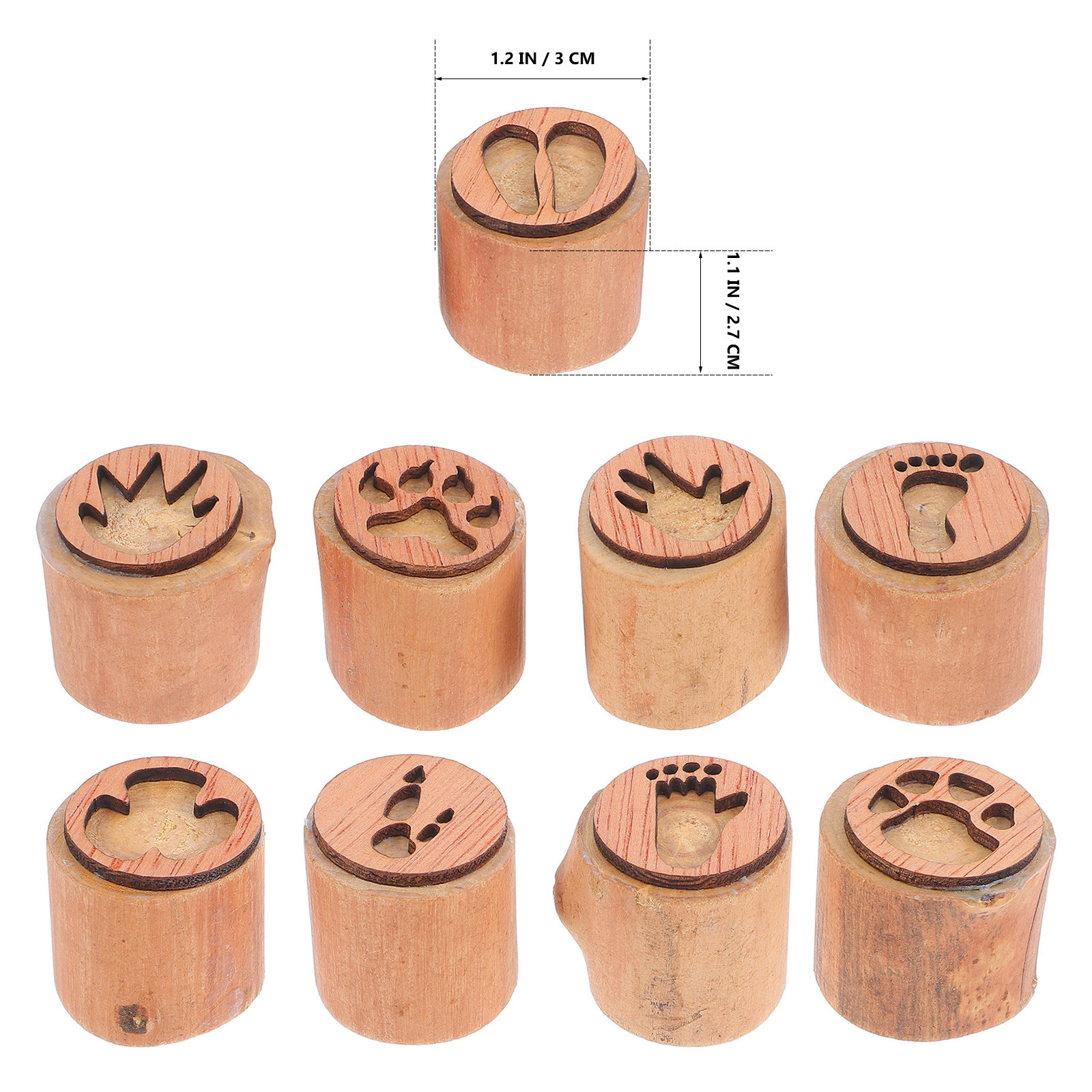 9 timbri in legno a forma di i - Gardening Tool Diy recensione e prezzo