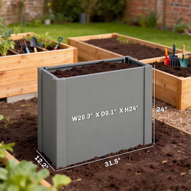 Outsunny Fioriera Rialzata Zin - Raised Bed Planter Box recensione e prezzo