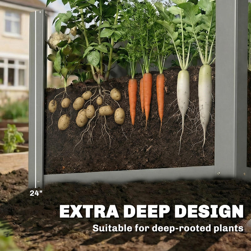 Outsunny Fioriera Rialzata Zin - Raised Bed Planter Box recensione e prezzo