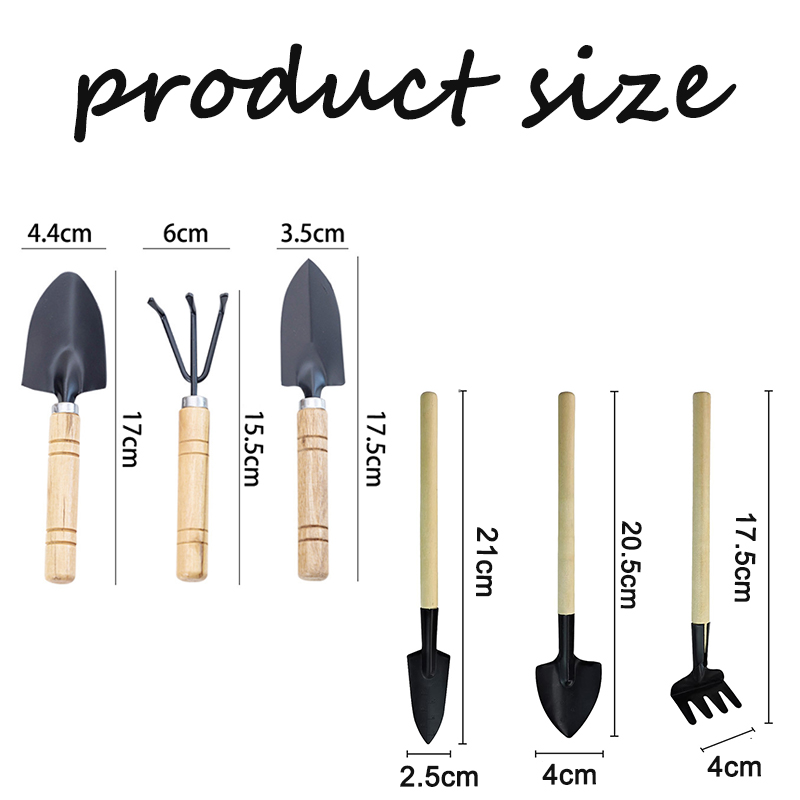 Set di 3 mini attrezzi da giar - Gardening Tools Rake recensione e prezzo