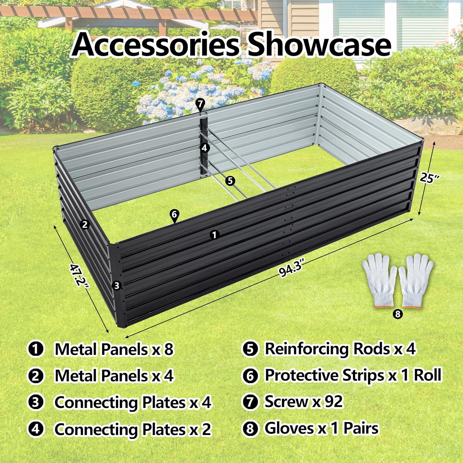 Fioriera Rialzata Zincata 8x4x - Raised Bed Planter Box recensione e prezzo