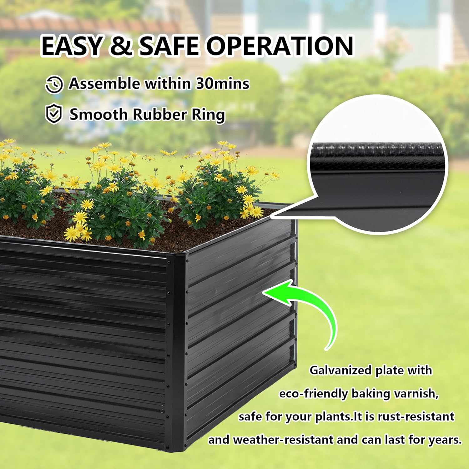 Fioriera Rialzata Zincata 8x4x - Raised Bed Planter Box recensione e prezzo