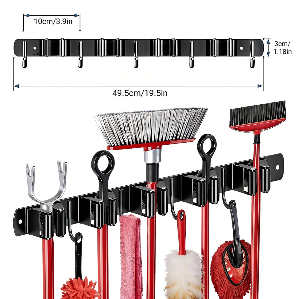 1 porta-mop da parete multiuso - Gardening Tools Rack recensione e prezzo