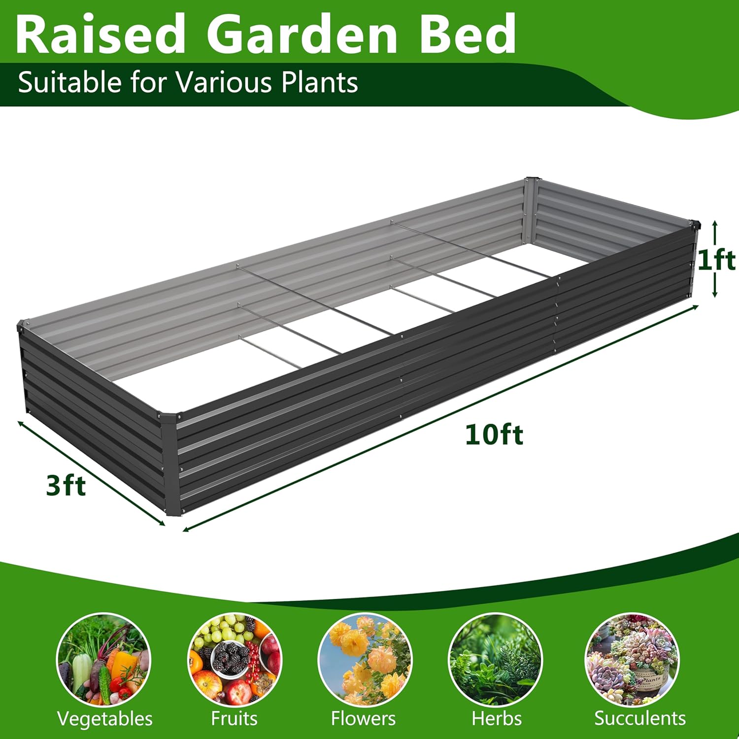 2 Pezzi Kit Letto da Giardino  - Raised Bed Planter Box recensione e prezzo