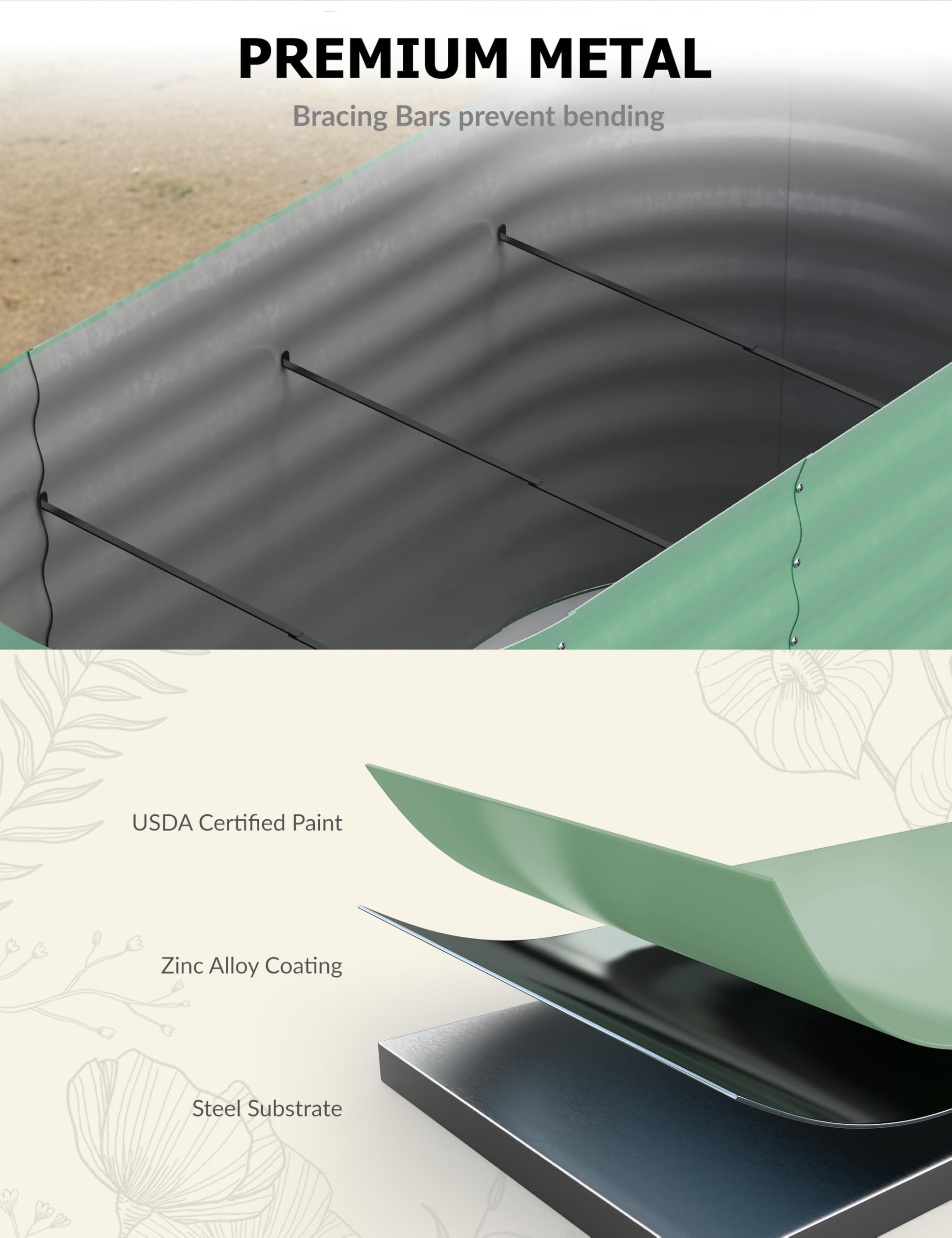 Fioriera Rialzata in Metallo Z - Raised Bed Planter Box recensione e prezzo