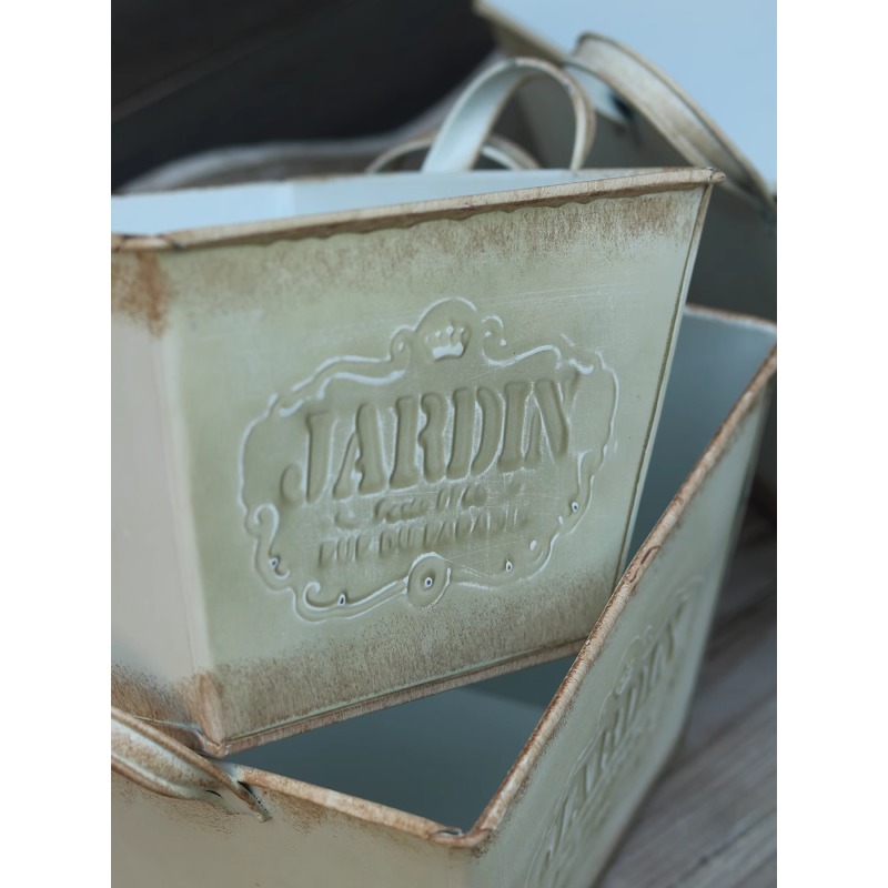 Vaso da fiori vintage in latta - Gardening Tools English recensione e prezzo