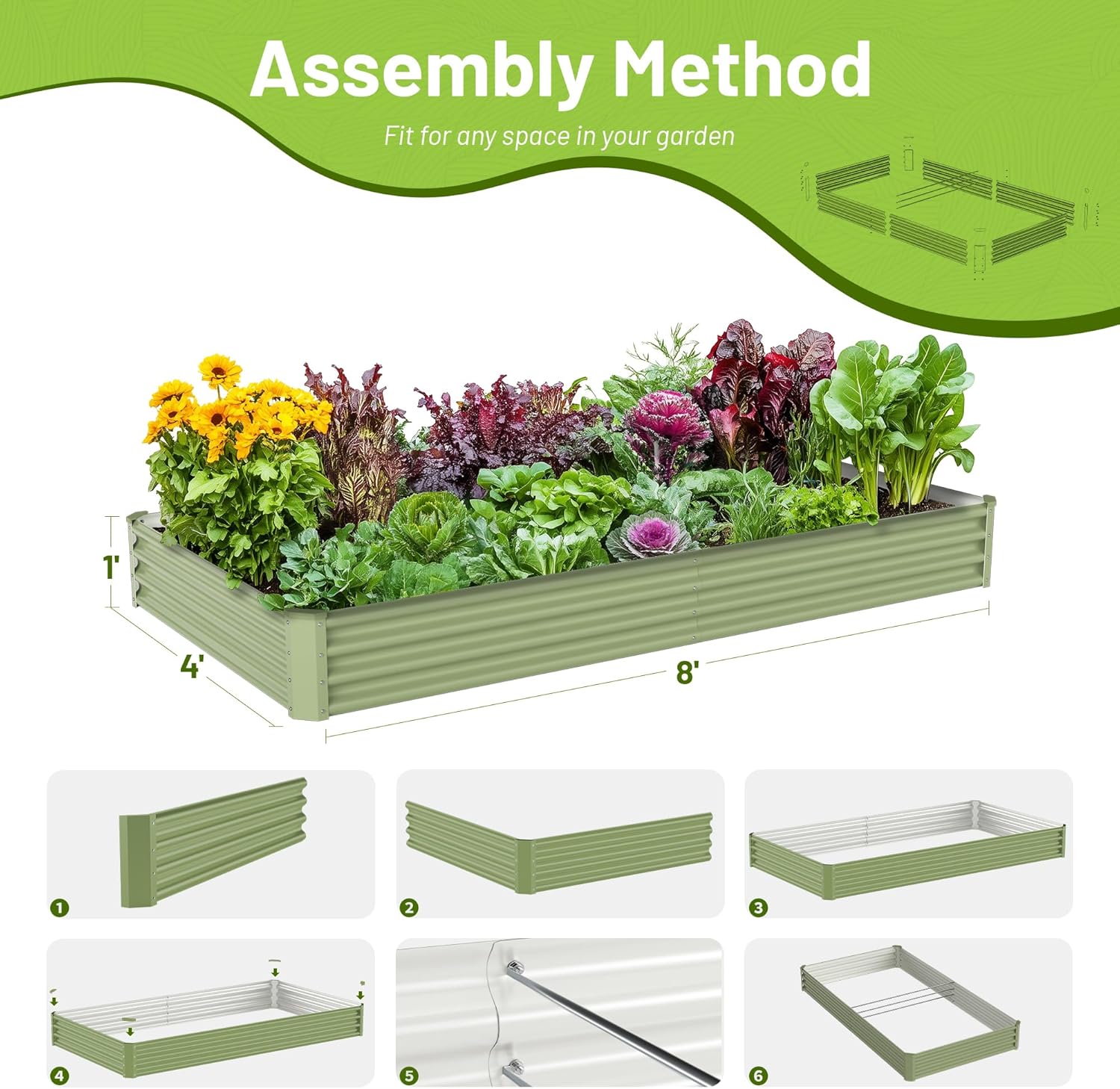 Fioriera Rialzata in Metallo p - Raised Bed Planter Box recensione e prezzo