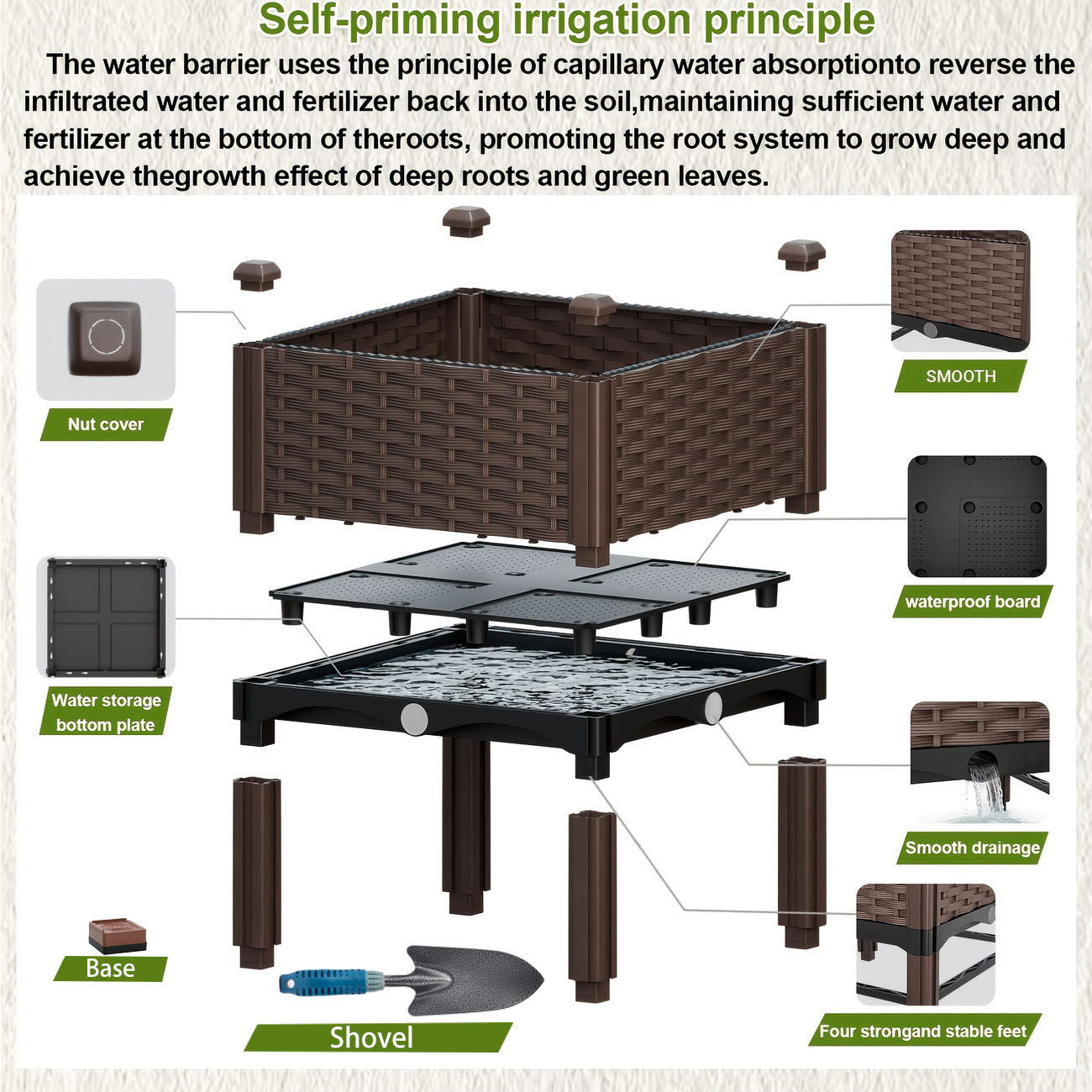 Fioriera Rialzata da Giardino, - Raised Bed Planter Box recensione e prezzo